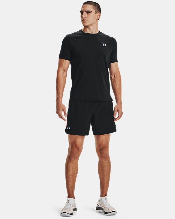 Men's UA Iso-Chill Run Short Sleeve, Black, pdpMainDesktop image number 2